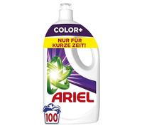 Ariel Lessive liquide, 100 lavages Color+, élimination puissante des taches en seulement 1 lavage, même en cycle de lavage à froid