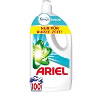 Ariel Lessive liquide, 100 lavages Universal+ avec la fraîcheur de Febreze, élimination puissante des taches dès le 1er lavage