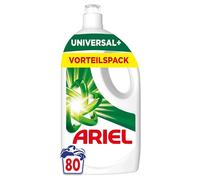 Ariel Lessive liquide, 80 lavages Universal+ Lessive, élimination puissante des taches en seulement 1 lavage, même en cycle de lavage à froid