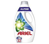 Ariel Lessive Liquide, 92 Lavages (4 x 23 Lavages), Alpine, Action détachante en 1 seul lavage, fabriqué en France