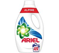 Ariel Lessive Liquide Power, 49 Lavages, Alpine, Efficace même à Froid et Fraîcheur Durable