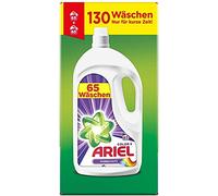 ARIEL Lessive Liquide, Protection des Couleurs, 130 Lavages (2 x 3,575 L), Parfum Frais, Lavage à Froid, Coloré