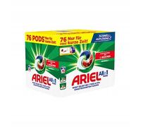 Ariel Lessive Pods tout-en-1, lessive 76 lavages, couleur, élimination puissante des taches en 1 seul lavage