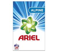 Ariel Lessive Poudre, 39 Lavages, Alpine, Elimination Exceptionnelle des Taches dès le Premier Lavage