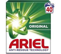 Ariel Lessive Poudre Dissolution Rapide 2.2kg, 40 Lavages, Original, Avec technologie anti-résidu, élimine les taches en 1 seul lavage