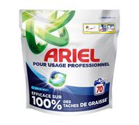 Ariel Capsules Professional All-in-1 Original – Efficace contre tâches de graisse – 70 lavages