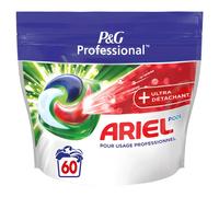 Ariel Professional Capsules de Lavage All-in-1 Original 60 lavages, Efficace sur tous les types de taches de graisse