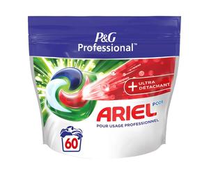 Ariel lessive professionnelle ultra détachant capsules 60 doses