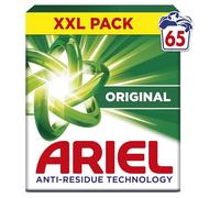 Ariel Original, Lessive en Poudre, 65 Lavages (3.7kg), Action Détachante En 1 Seul Lavage, Dissolution Rapide Même à Froid, Fabriqué en France