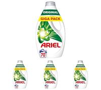 Ariel Original Lessive Liquide, 70 Lavages (3.15L), Action Détachante En 1 Seul Lavage, Impeccable Même à Froid, Fabriqué en France (Lot de 4)