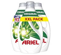 Ariel Lessive Liquide Original, 92 Lavages, Action Détachante en Un Seul Lavage, Formule Concentrée, Idéale pour Pré-Traitement des Taches Tenaces, Résultats Impeccables, Fabriquée en France