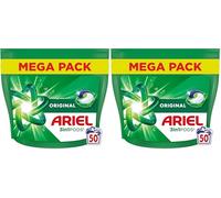 Ariel Pods 3en1 Original, Lessive en Capsules, 50 Lavages, Action Détachante En 1 Seul Lavage, Dissolution Rapide Même à Froid, Fabriqué en France (Lot de 2)