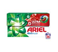 Ariel - Lessive 4en1 PODS - 26 lavages - Ultra détachant, élimine même les taches incrustées depuis 7 jours