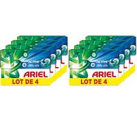 Ariel Pods 4en1 +Active, Lessive en Capsules, 60 Lavages (15x4), Élimine les Odeurs de Transpiration Même Après 7 Jours avec la Technologie Febreze, Dissolution Rapide Même à Froid, Fabriqué en France