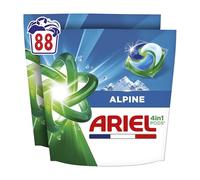 Ariel PODS 4en1, Lessive En Capsule, 88 Lavages (2x44), Alpine, Élimination Impeccable Des Tâches, Efficace Même A Froid Et En Cycle Court