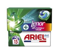Ariel PODS 4en1, Lessive En Capsule, Avec Une Touche De Lenor Unstoppables, 60 Lavages (4x15), 7 Jours De Fraîcheur Longue Durée, Dissolution Rapide Même A Froid, Fabriqué En France