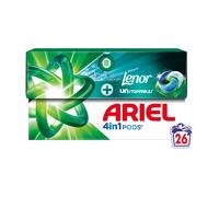 Ariel PODS® 4en1, Lessive en Capsule, Avec Une Touche De Lenor Unstoppables Aerien, 26 Doses, 7 Jours De Fraîcheur Longue Durée, Dissolution Rapide Même à Froid, Fabriqué en France