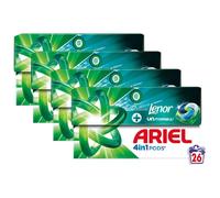 Ariel PODS® 4en1 + Unstoppables Aérien 104 doses (4 paquets de 26 doses)