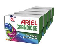 Ariel PODS Grandiose Couleurs Éclatantes, Lessive en Capsule, 15 Lavages, Idéal Pour Les Lessives Mixtes, Dissolution Rapide Même à Froid, Fabriqué en France