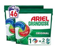 Ariel PODS Grandiose Original, Lessive en Capsule, 46 Lavages, Idéal Pour Les Lessives Mixtes, Dissolution Rapide Même à Froid, Fabriqué en France