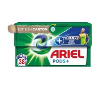 Ariel PODS+ touch of Febreze Active Odor Defense, lessive capsules tablettes 39 lavages, efficace même à froid, action 2X plus longue contre les mauvaises odeurs