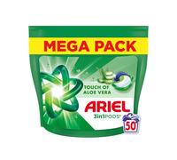 Ariel tablettes à l'Aloe Vera 3-en-1, 50 doses