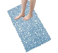 ARIEL Tapis de douche antidérapant avec ventouse 100 % PVC plastique de qualité confortable, anti-moisissure, sécurité pour enfants et personnes âgées, 68 x 35 cm