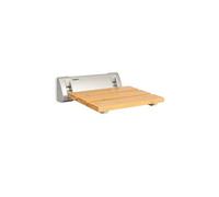 Arielle Siège de douche pliable - Charge 160kg max. - Bois de bambou & aluminium