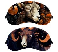 Aries Constellation Lot de 2 masques de sommeil doux et respirants bloquant la lumière