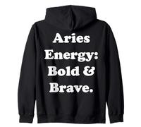 Aries Energy Bold And Brave Horoscope Funny Saying Sweat à Capuche