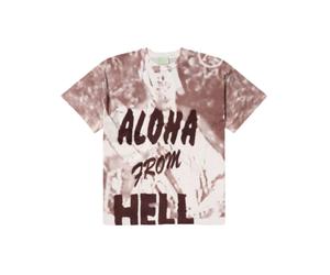 Aries - Full Bleed Ss - Homme - Tops - Brun - Taille: XL