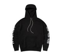 Aries - Meowharishi Embroidered Sweat à capuche - Homme - Sweatshirts et sweats à capuche - Noir - Taille: M