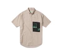Aries - Motel Graphic Work Shirt - Homme - Chemises - Beige - Taille: L