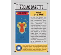 Aries Star Edition: Zodiac Gazette: A Guided Journal for Cosmic Self-Discovery