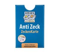 Aries ZK1 Carte à tiques pour Humains, Chiens et Chats - Format de Poche Pratique - 6 x 9 cm