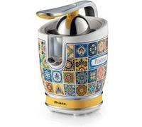 Ariete 413, Positano, Presse-agrumes Électrique avec Corps et Levier en Métal, Bec verseur anti-goutte et Moteur Silencieux pour un Extraction Professionnelle, 2 Cônes pour Petits et Grands Fruits