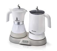 Ariete 1344 Breakfast Station, 3 produits en 1, cafetière, mousseur à lait chaud ou froid, bouilloire, 500 W, 4/2 tasses, fonction garde-chaud, 5 fonctions, blanc