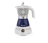 Ariete 1358/1C Moka Aroma Capri, Moka Electrique, 400W, 2/4 Tasses, Sans Fil, Arrêt Automatique, Maintien de la Température