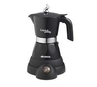 Ariete 1358 Moka Aroma cafetière électrique, 400 W, Adaptateur pour 2 ou 4 tasses, sans fil, Noir