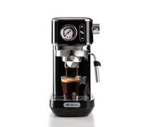 Ariete Machine à café 1381 – 15 bar, manomètre, 1,1 L, compatible café moulu et dosettes ESE, noir
