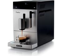 Ariete 1452 Diadema, Machine à café automatique, 1350W, 19 bar de pression, Pour café, Americano et eau chaude, Dispositif Cappuccino, Affichage LED, Distributeur réglable, Argent