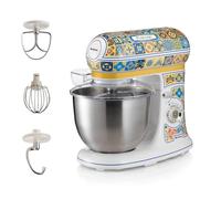 Ariete Robot pâtissier Positano 1588 – 7 vitesses, 3 fouets, bol inox 5,5 L, 2400 W