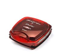 Ariete 185 Hamburger Party Time, Machine à Hamburger, 1200 W, 2 Plaques, Rouge