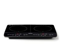 Ariete 1998 Double plaque à induction portable, Vitrocéramique, 2000W + 1500W, 10+8 niveaux de puissance, Minuterie jusqu'à 4 heures, Sécurité enfant, Noir