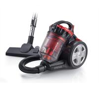 Ariete 2753 J-Force Aspirateur sans Sac, Technologie Multi-cyclonique, Filtre HEPA, Triple Classe A, Rouge/Noir
