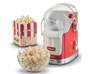 Ariete 2958 Machine à Pop Corn Party Time avec poignée, 1100 watts, contenance 600 g, cuisson à air chaud et sans matière grasse, rouge