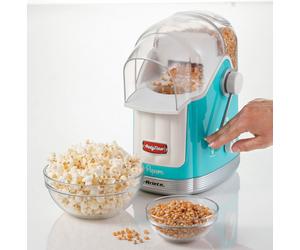 Ariete 2958 Machine Pop-Corn 1100 Watt 600G Cuisson à Air Chaude Bleu