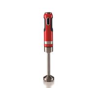 Ariete, 3-en-1 Mixeur Plongeant Moderne 602, Inclut Mixeur Hachoir, Verre pour Mixer et Fouet, 10 Vitesses + Fonction Turbo, Lame et Pied Amovible en Acier Inox, 1000W, Rouge