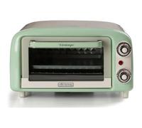Ariete 3919 Mini Four Électrique Vintage Vert 10L 800W Double Verre Grille Acier Inoxydable Minuteur 60 min 230°C