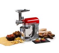 Ariete 4079 Kit complet d’accessoires, hachoir, poussoir et embout pour tréfilage, pour robot pâtissier Moderna Ariete, référence 1589, gris